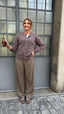 JOLIEN Cardigan mit Babyalpakawolle in Herbstfarben
