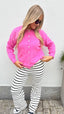 JOLIEN Cardigan mit Babyalpakawolle in Herbstfarben