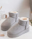 Lammfelloptik Boots dark grey cemint grey - momo -