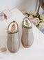 Lammfelloptik Slipper taupe - momo -