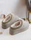 Lammfelloptik Slipper taupe - momo -