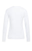 Weißes Langarm-Shirt mit Rundhalsausschnitt - YAYAS