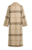Langer karierter Oversize-Mantel aus Wollmischung - YAYA