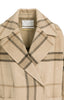 Langer karierter Oversize-Mantel aus Wollmischung - YAYA
