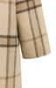 Langer karierter Oversize-Mantel aus Wollmischung - YAYA