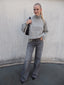 Rollkragenpullover mit Muster