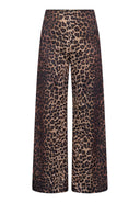 WILD LOVE - Wide Leg Hose mit Leoprint