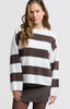 Pullover Streifen chocolate brown