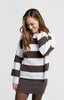 Pullover Streifen chocolate brown