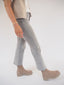 Jeans straight leg grey denim