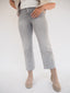 Jeans straight leg grey denim