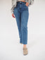 Jeans straight leg blue denim