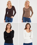 COJ DORA - Longsleeve mit Rundhalsausschnitt