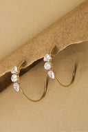Edelstahl-Creolen, schlicht, elegant mit Highlight