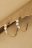 Edelstahl-Creolen, schlicht, elegant mit Highlight