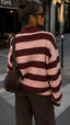 POPPY - gestreifter Polo Pullover