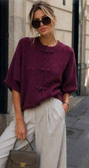 Strickjacke mit Schleifen