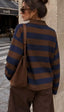 POPPY - gestreifter Polo Pullover