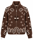 PAISLEY LOVE - Strickcardigan mit Zwei-Wege-Reißverschluss