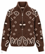 PAISLEY LOVE - Strickcardigan mit Zwei-Wege-Reißverschluss