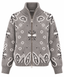 PAISLEY LOVE - Strickcardigan mit Zwei-Wege-Reißverschluss