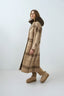 Langer karierter Oversize-Mantel aus Wollmischung - YAYA