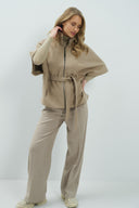 Weiche gewebte Hose mit weitem Bein - YAYA