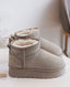 Lammfelloptik Boots taupe - momo - 