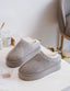 Lammfelloptik Slipper ciment grey - momo - 